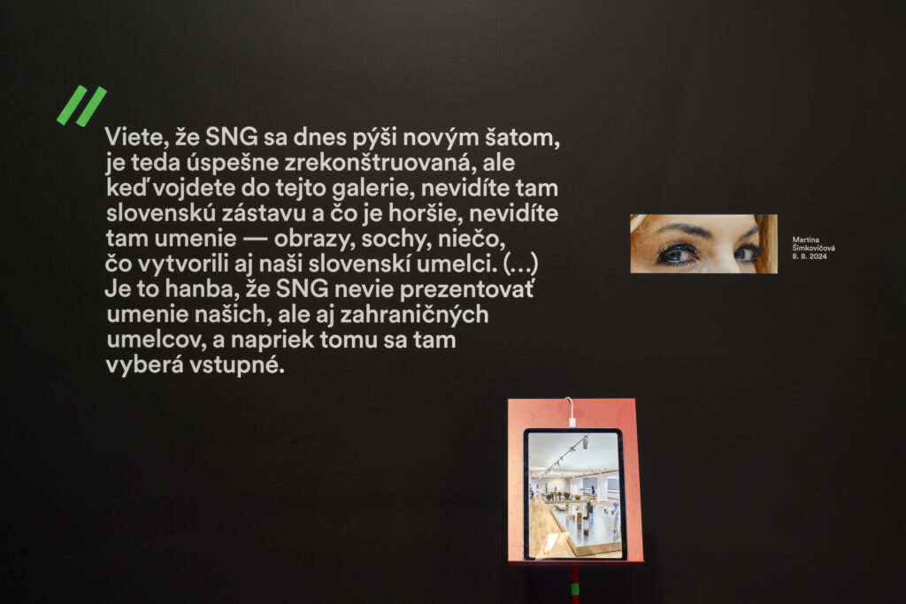 Slobodná národná galéria. Popis jedného zápasu v Domě fotografie, GHMP. Foto Jan Kolský